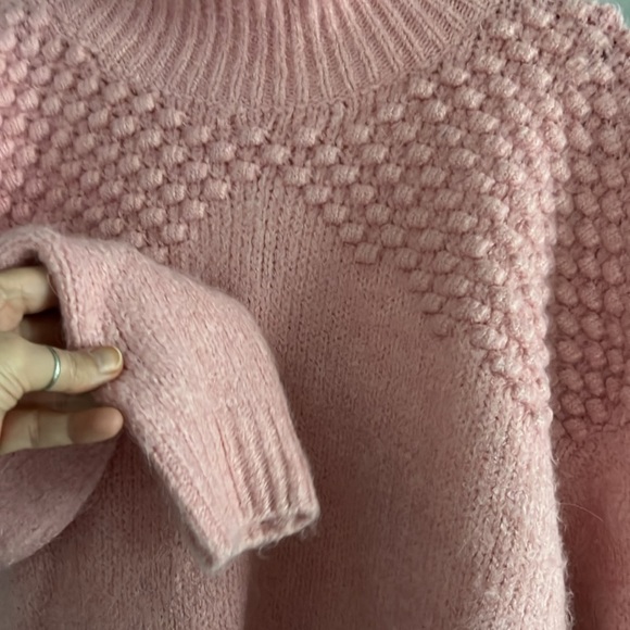 Free People Vibrant Pink Bradley Pullover Sweater Small - Picture 3 of 8